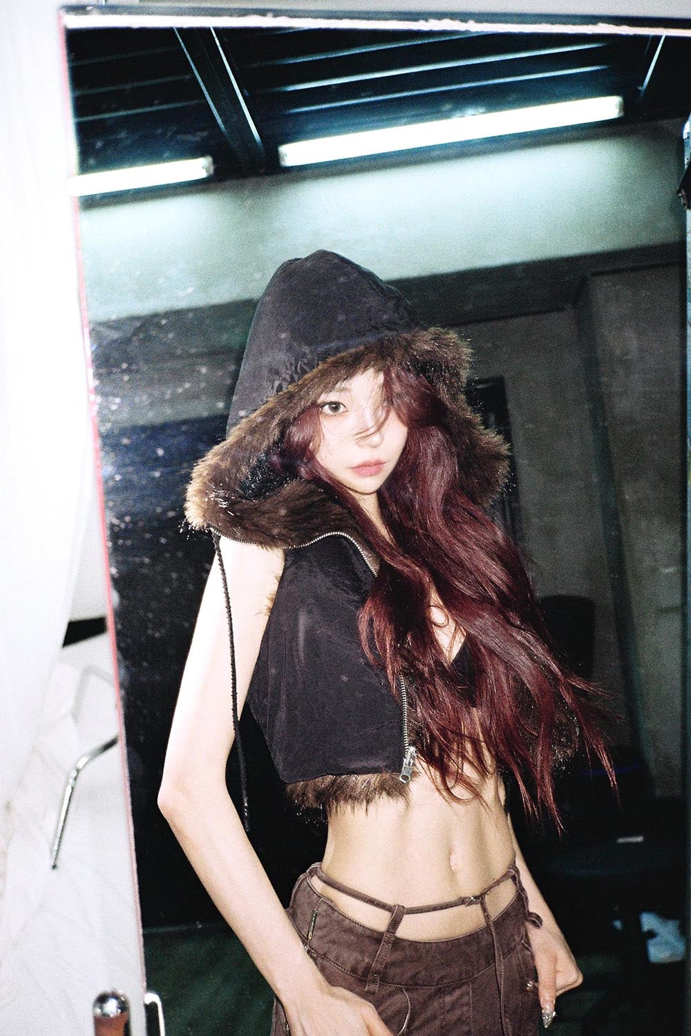 S flip fur vest