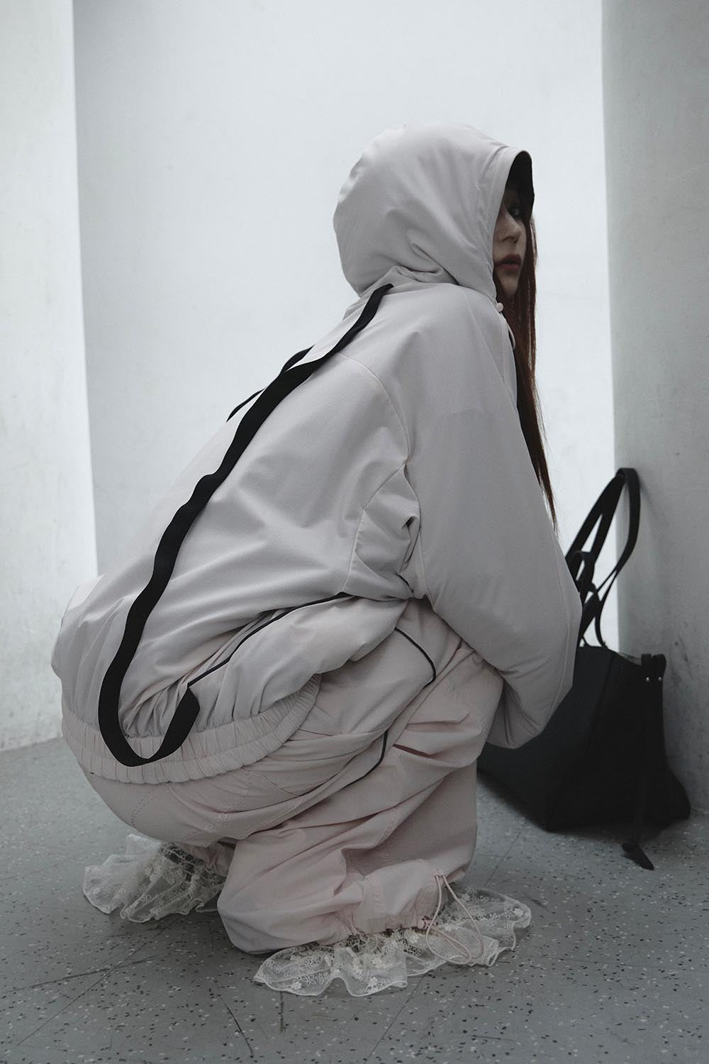 S track jersey jacket lace