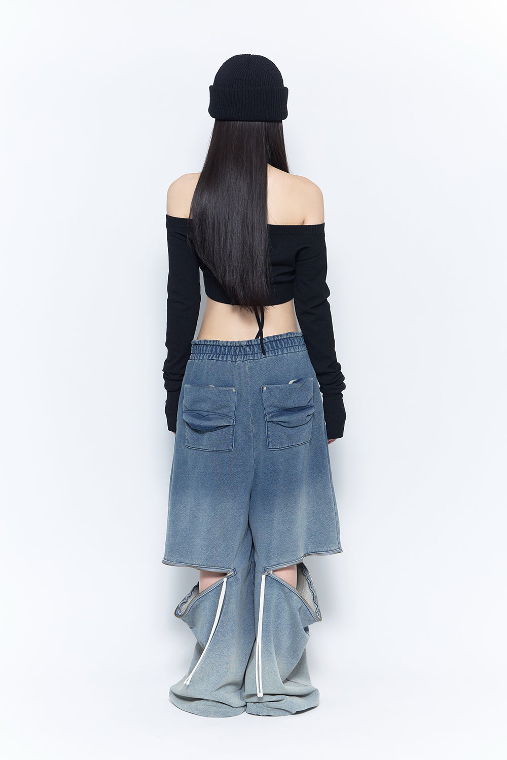 zip contour sweat pants