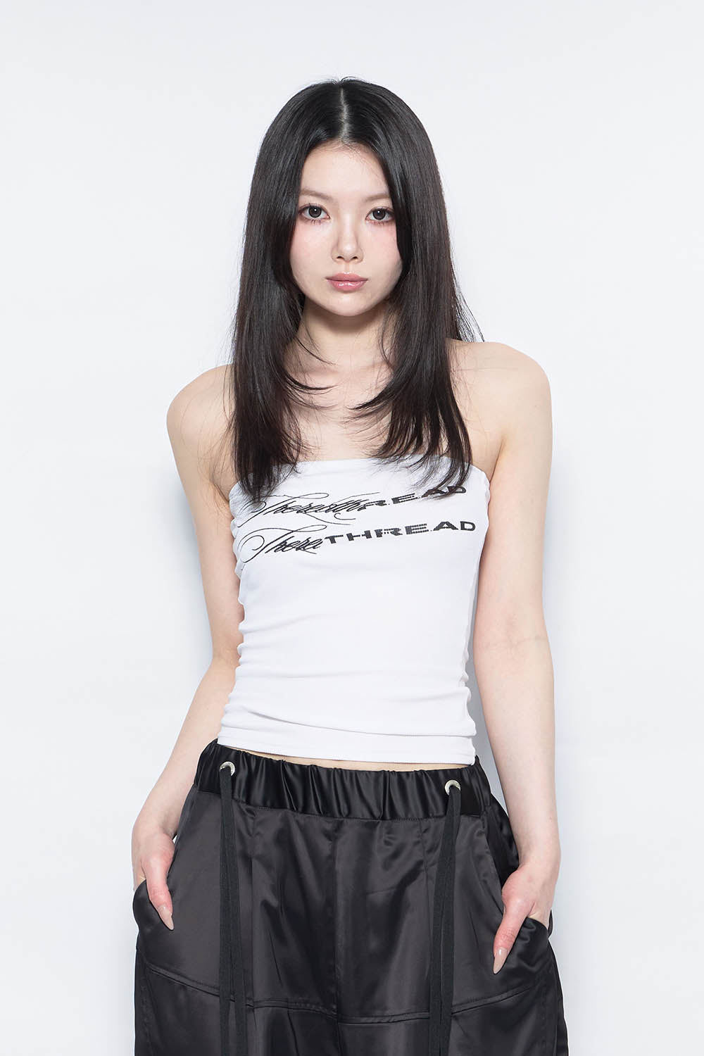 トップス THEREDTHREAD S logo bare tops THEREDTHREAD / ザレッドスレッド】S logo bare tops