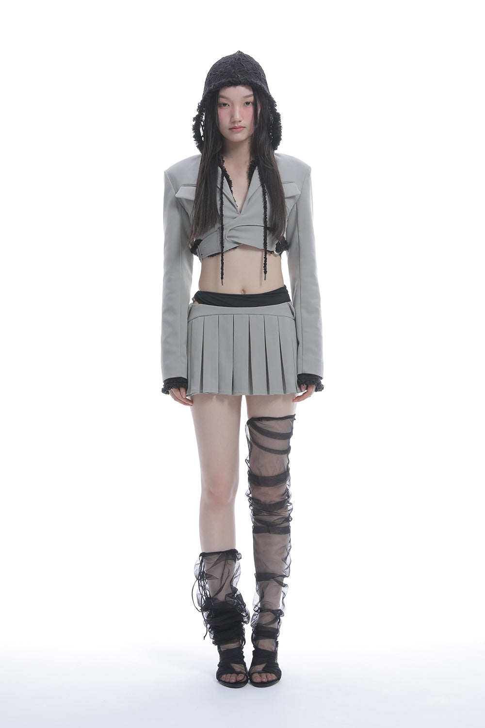 THEREDTHREAD / ザレッドスレッド】S ring pleats skirt full