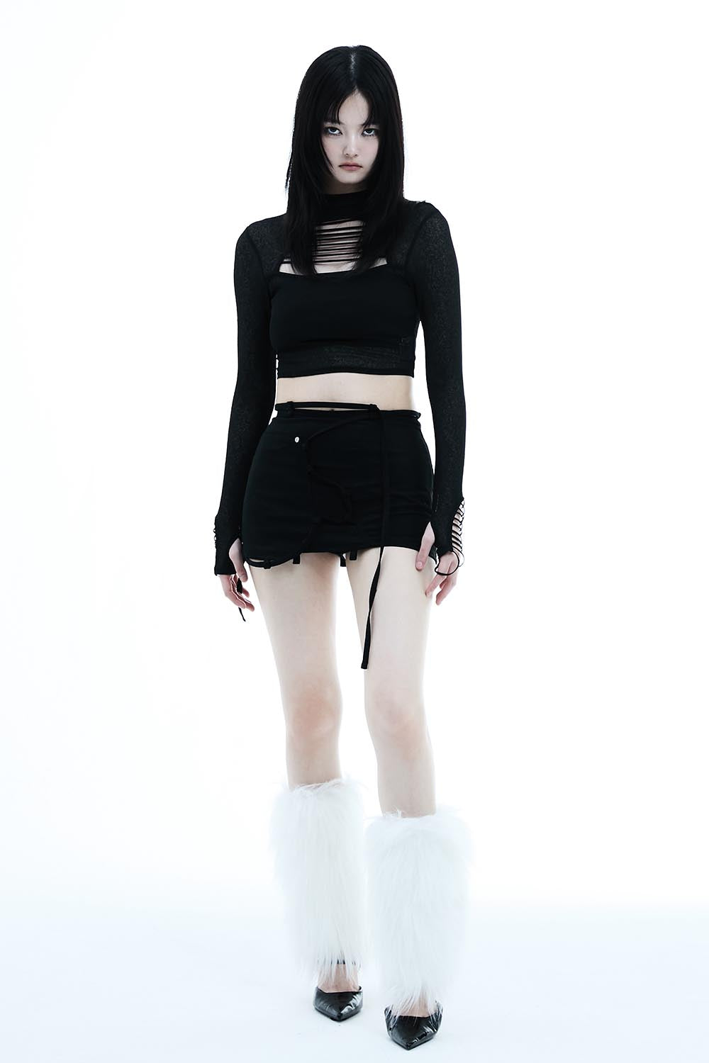 パンツ S suede wrap skirt THEREDTHREAD THEREDTHREAD / ザレッドスレッド】S suede wrap skirt