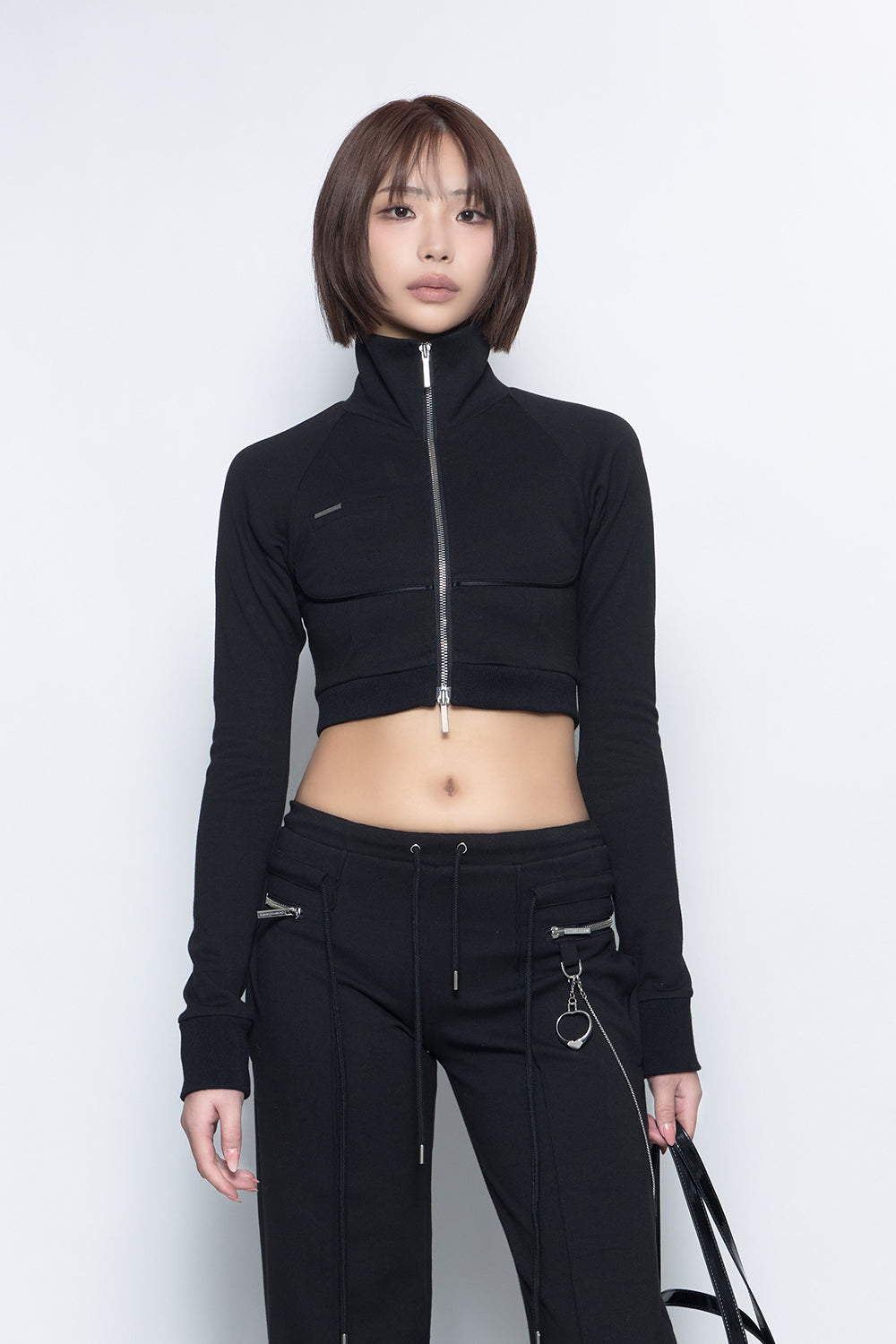 theredthread S bicolor layered tops bk⑤ THEREDTHREAD / ザレッドスレッド】S bicolor layered tops