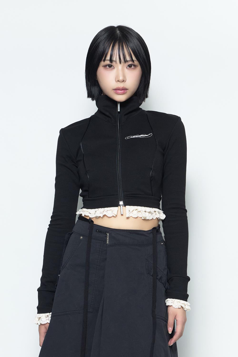 S track jersey jacket lace