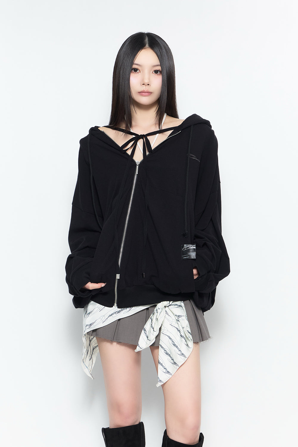 theredthread ザレッドスレッド　emblem fold hoodie THEREDTHREAD / ザレッドスレッド】emblem fold hoodie