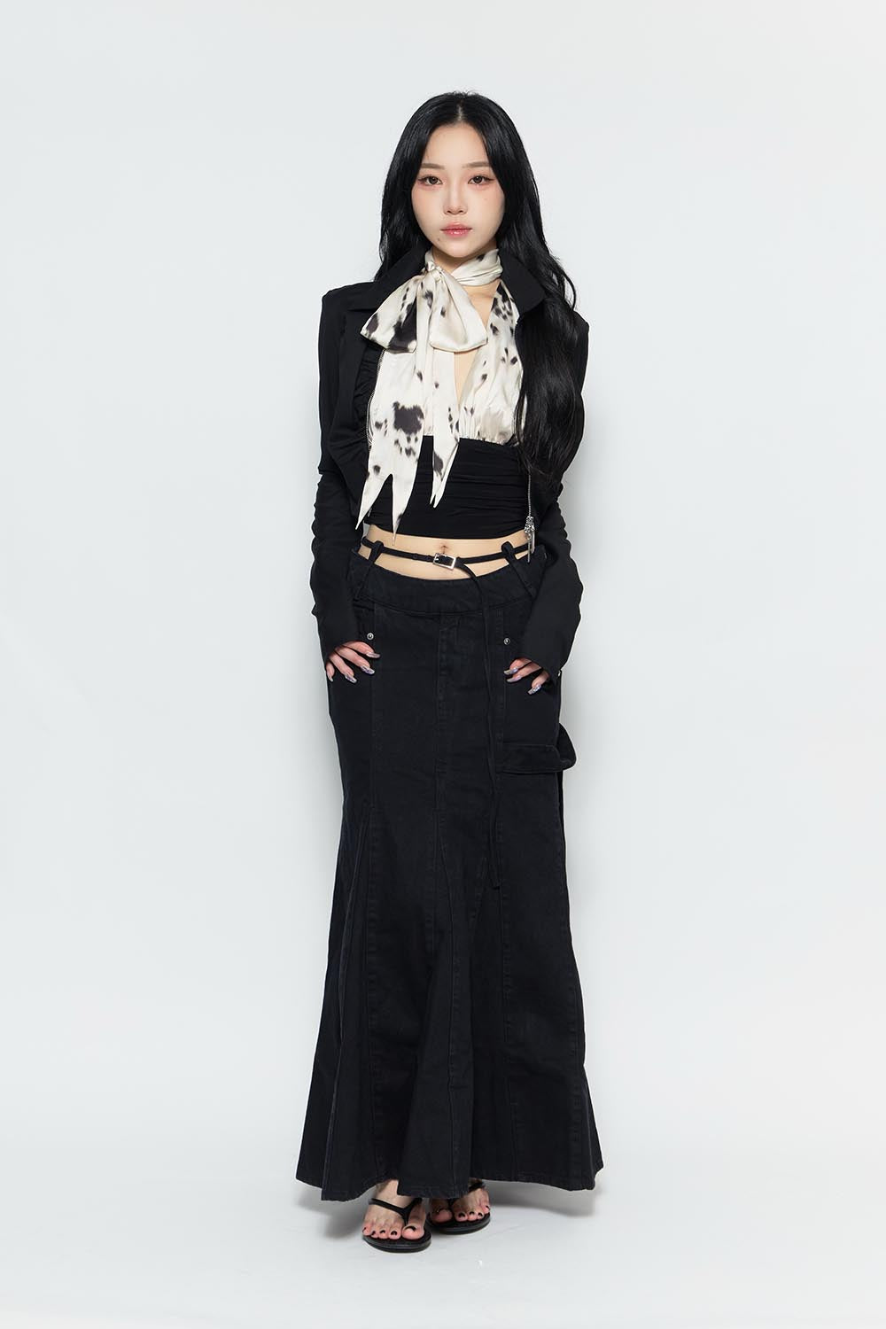 S tail skirt long