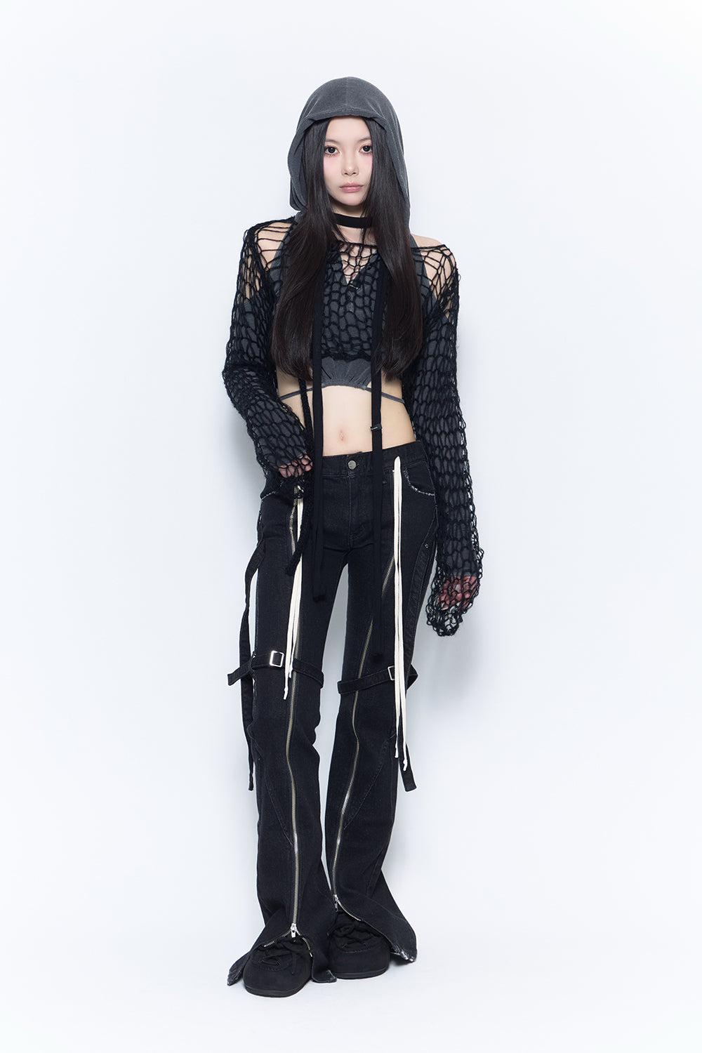 theredthread S droop denim pants Mサイズ THEREDTHREAD / ザレッドスレッド】droop denim pants
