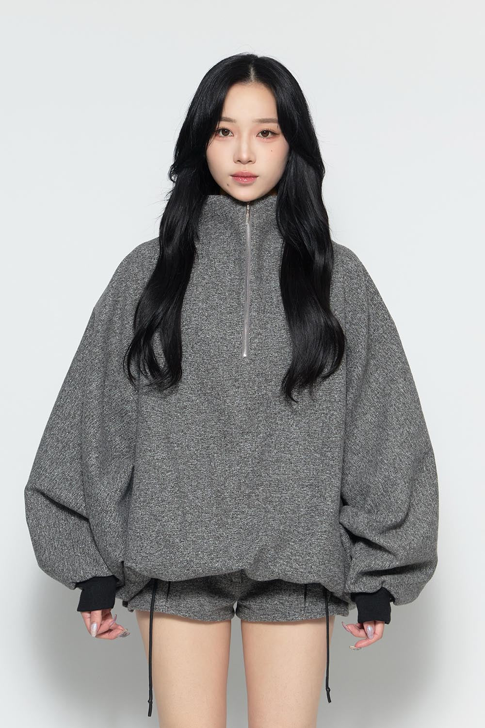S over tweed zip jacket