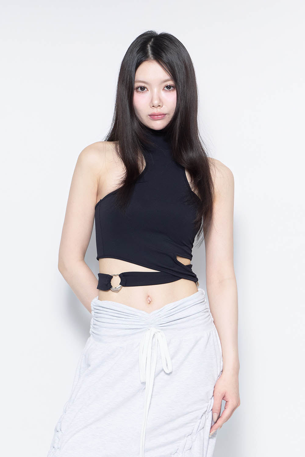トップス Theredthread S ring curve tops THEREDTHREAD / ザレッドスレッド】S ring curve tops