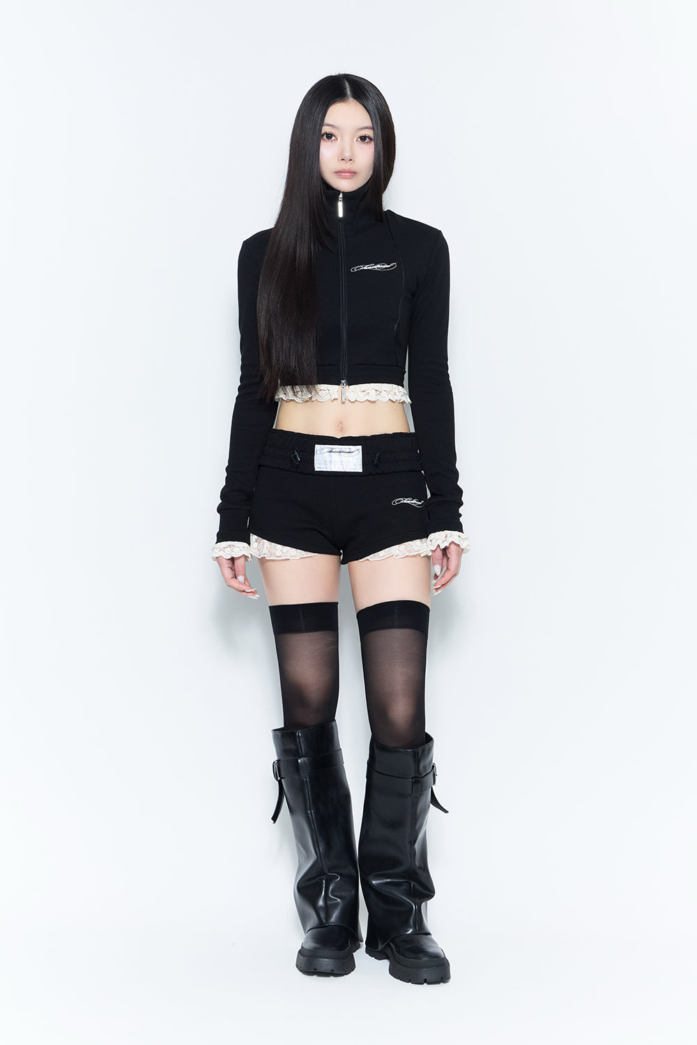 トップス THEREDTHREAD S Track Jersey jacket lace THEREDTHREAD】track jersey jacket lace