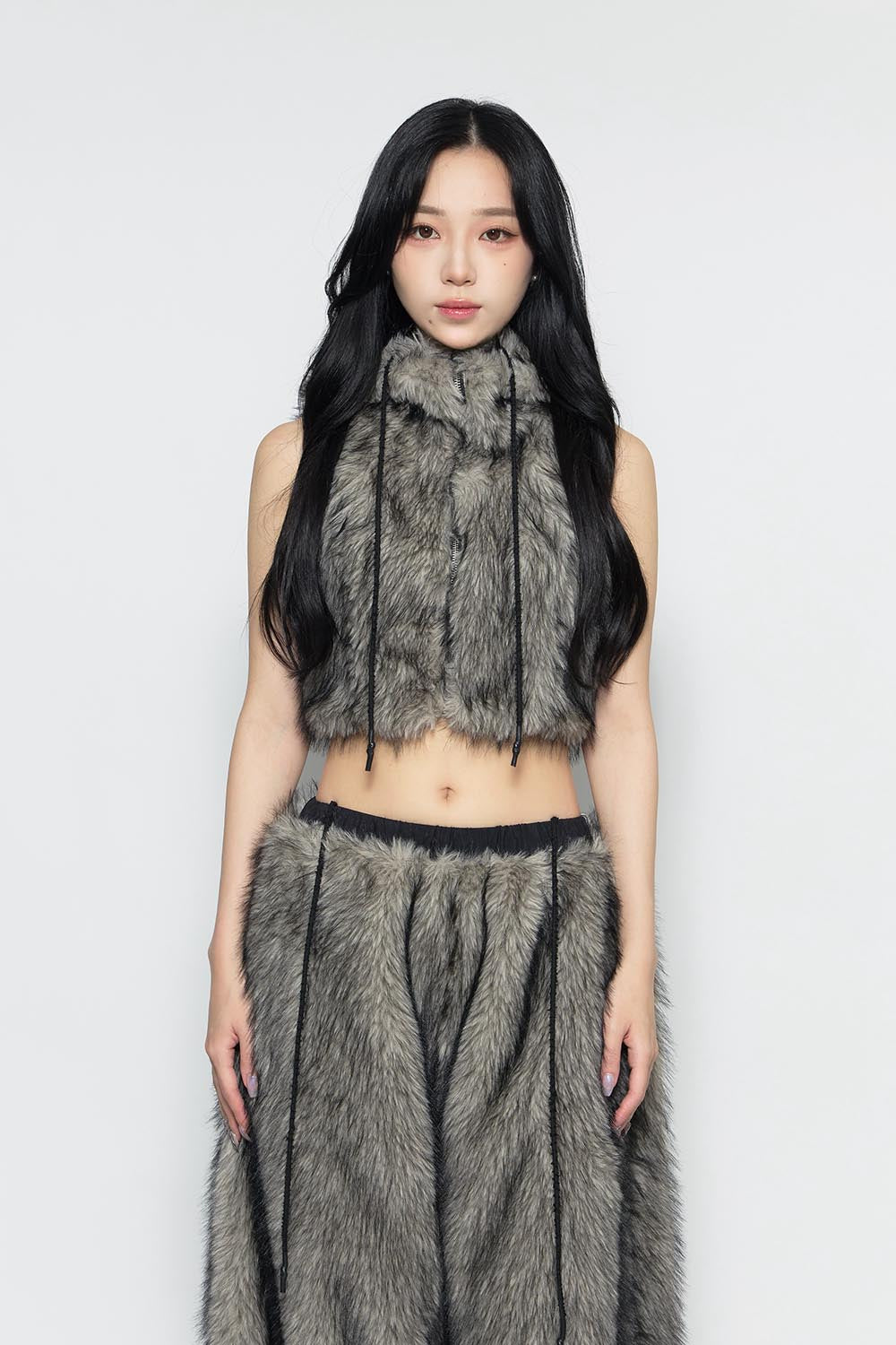 S flip fur vest