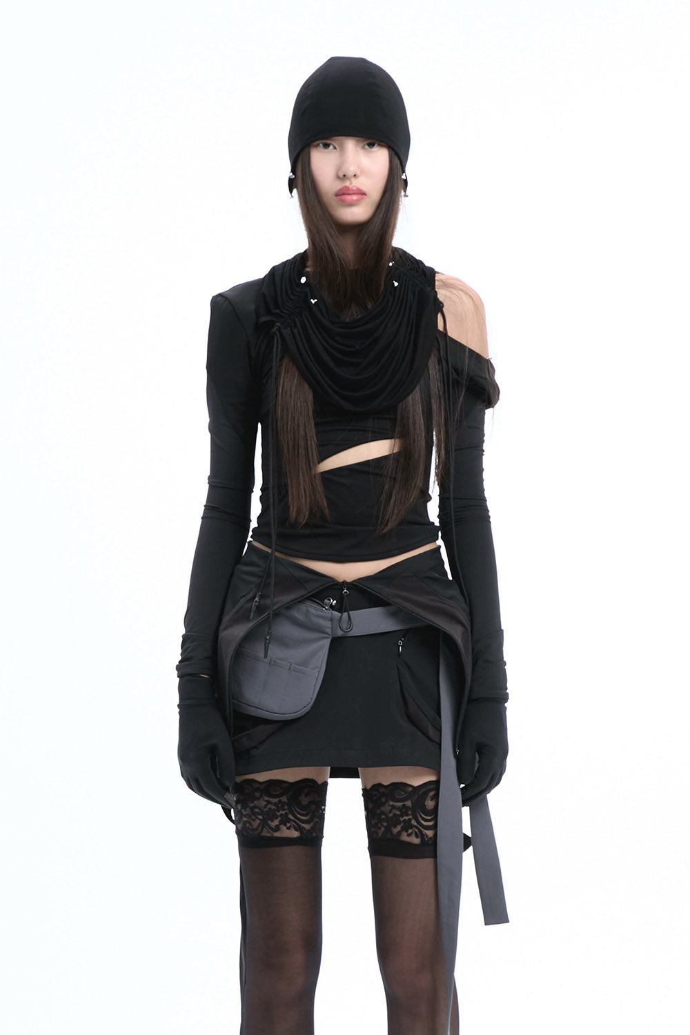 トップス THEREDTHREAD G tech magnet tops black THEREDTHREAD / ザレッドスレッド】G tech magnet tops