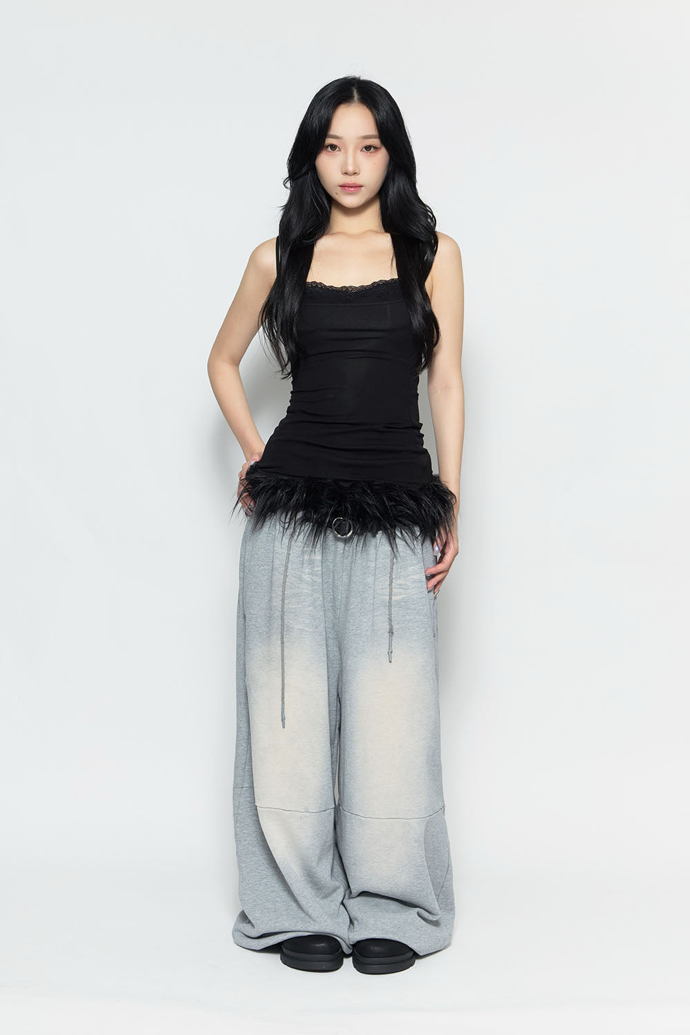 S layered fluff dress mini