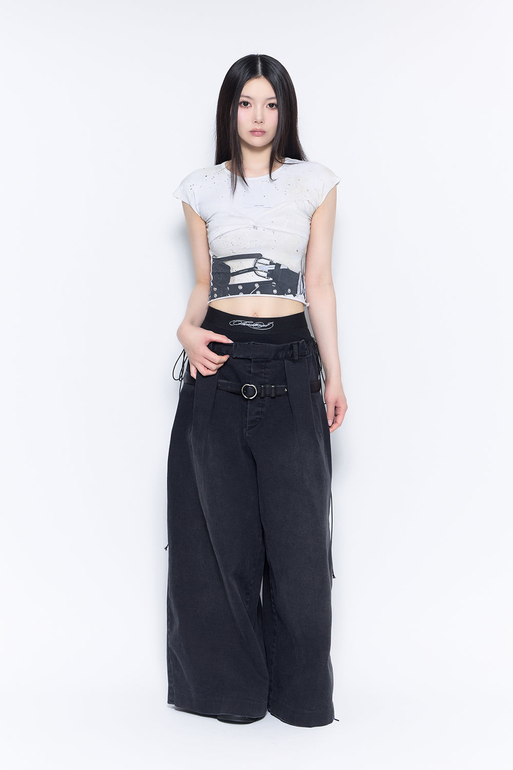 パンツ THEREDTHREAD THEREDTHREAD / ザレッドスレッド】script layered pants