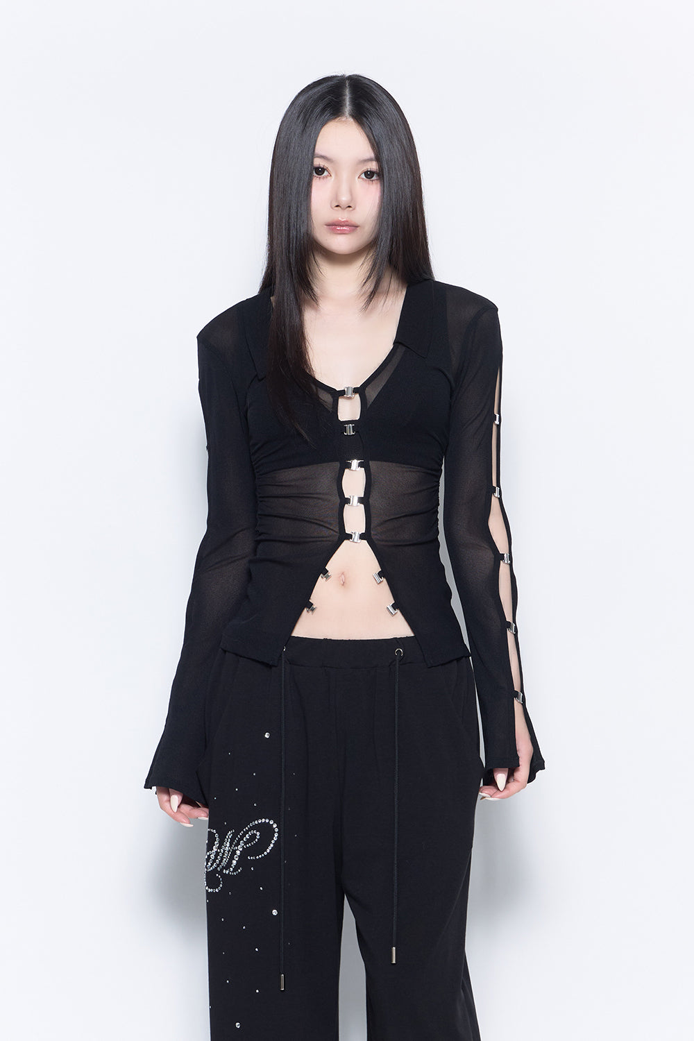 THEREDTHREAD / ザレッドスレッド】sheer hook tops