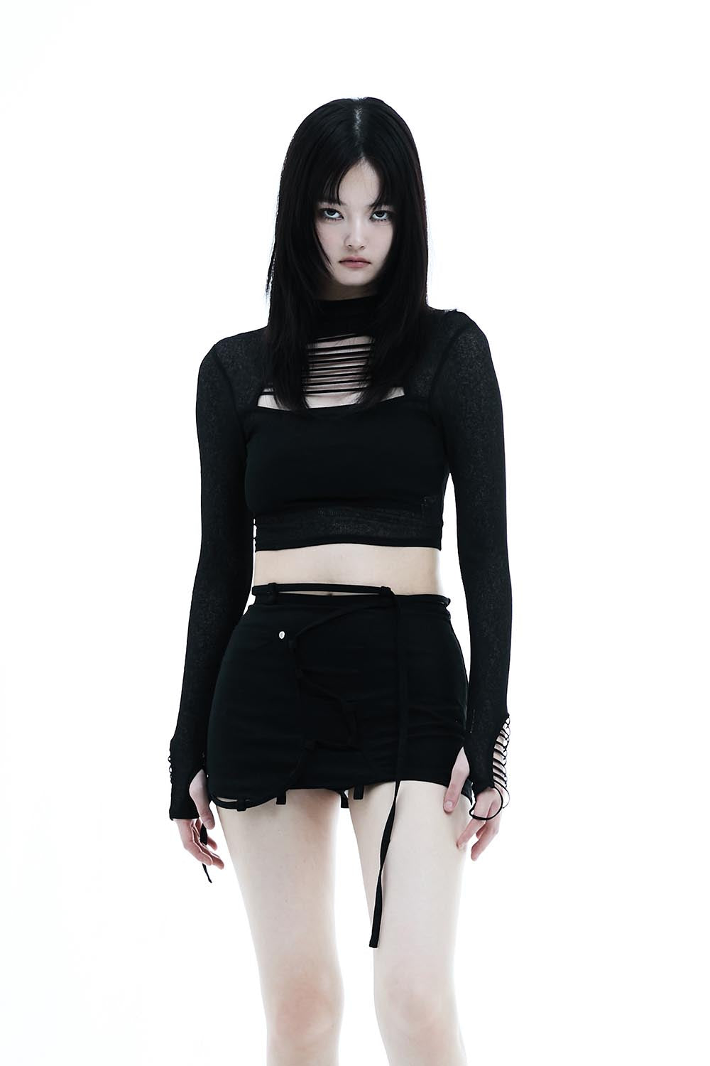 THEREDTHREAD / ザレッドスレッド】S circle open tops