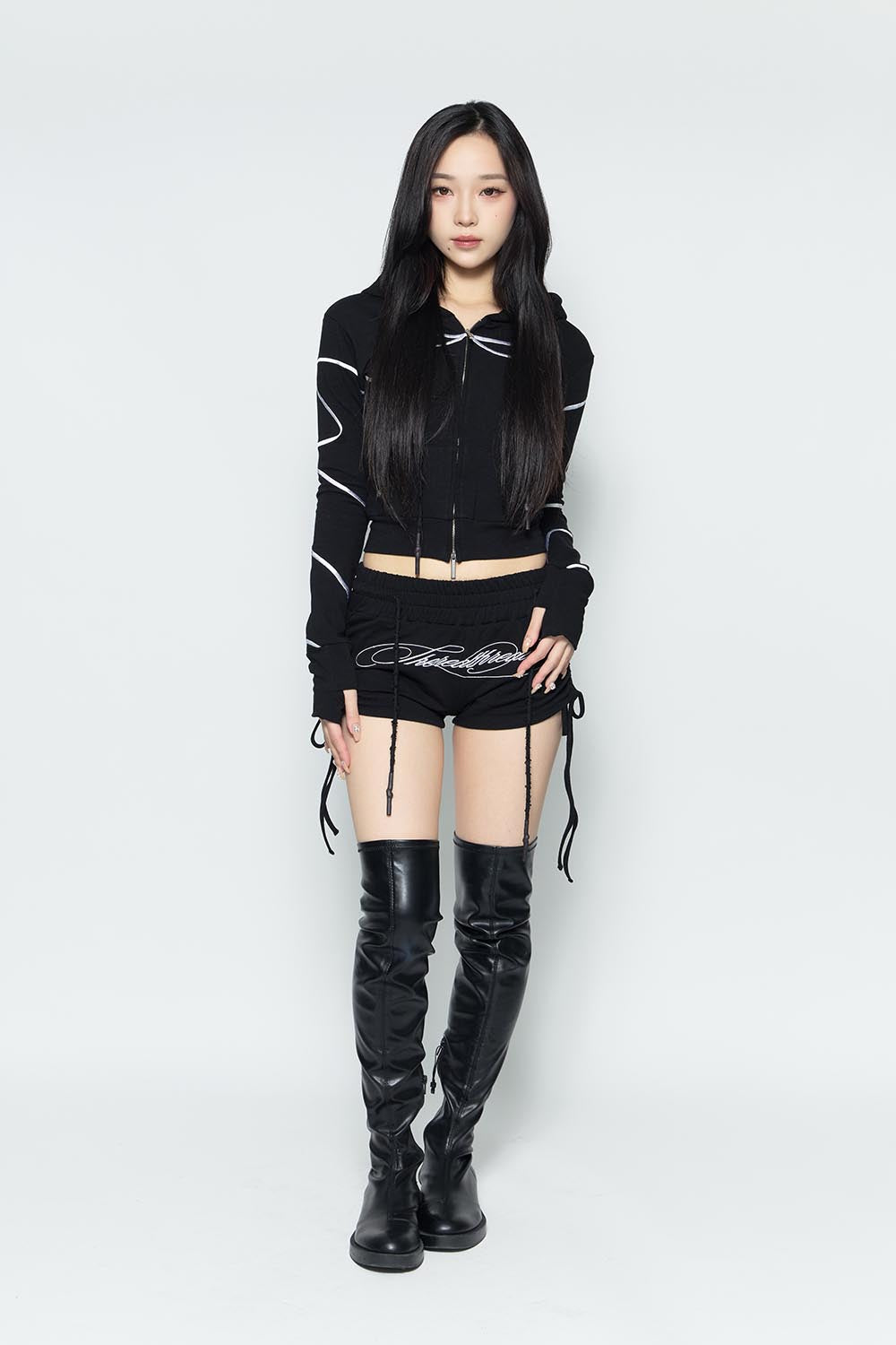 S embroidery ribbon shorts