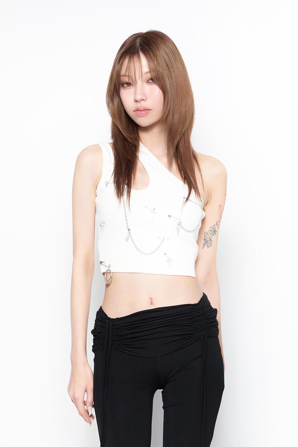 THEREDTHREAD ザレッドスレッド THEREDTHREAD / ザレッドスレッド】S snake laceup tops