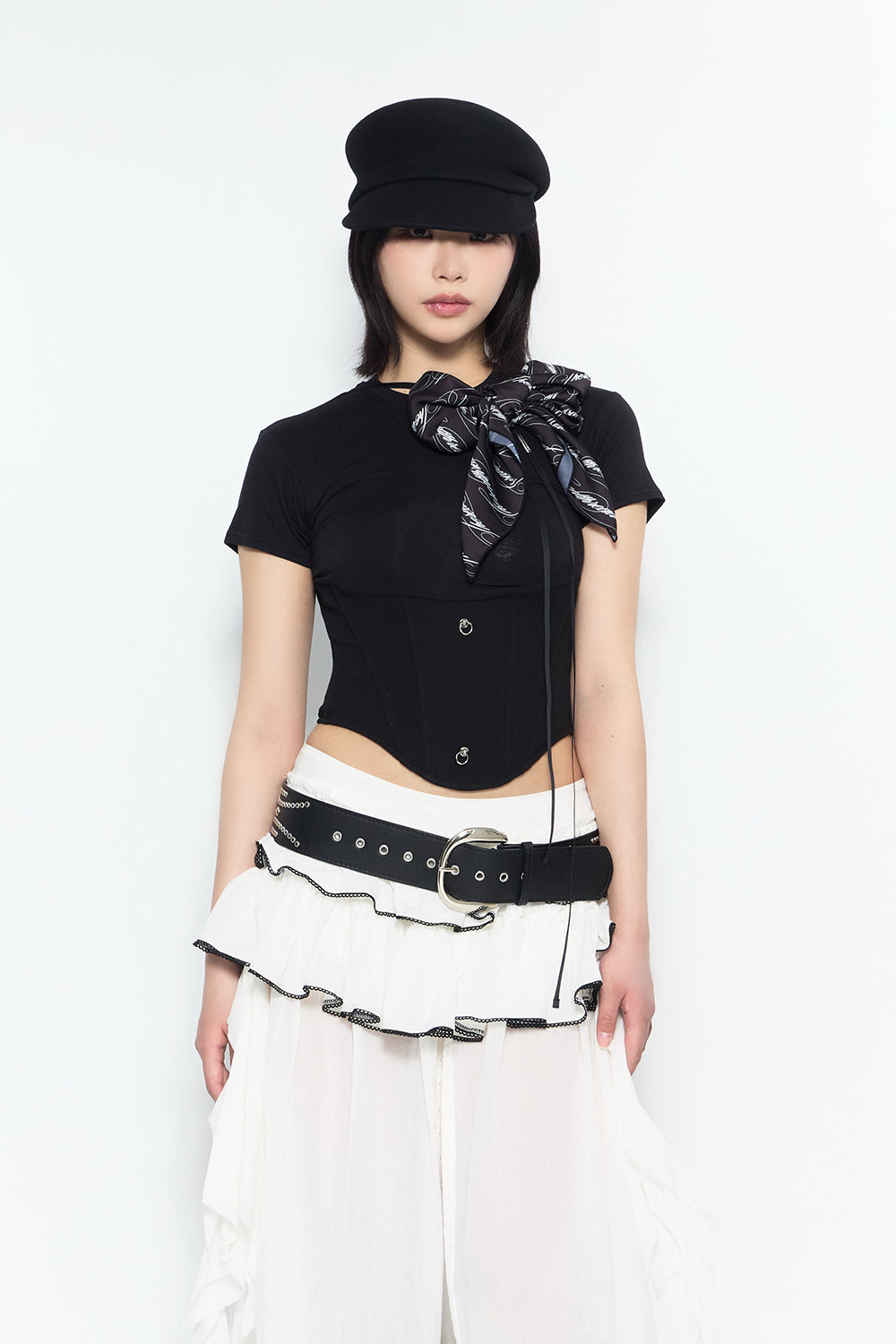 THEREDTHREAD / ザレッドスレッド】catline corset tops
