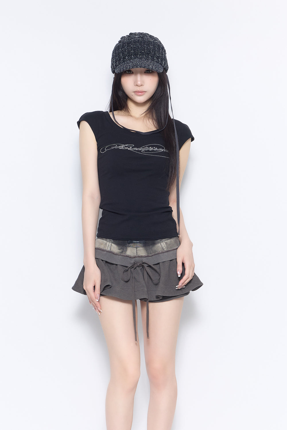 THEREDTHREAD / ザレッドスレッド】slim fit logo tops