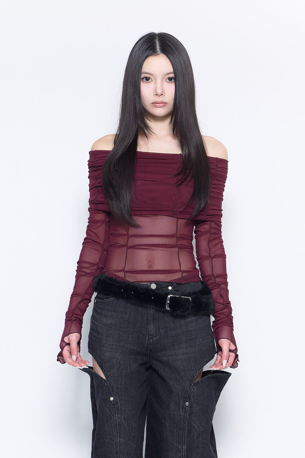 S offshoulder tops petal