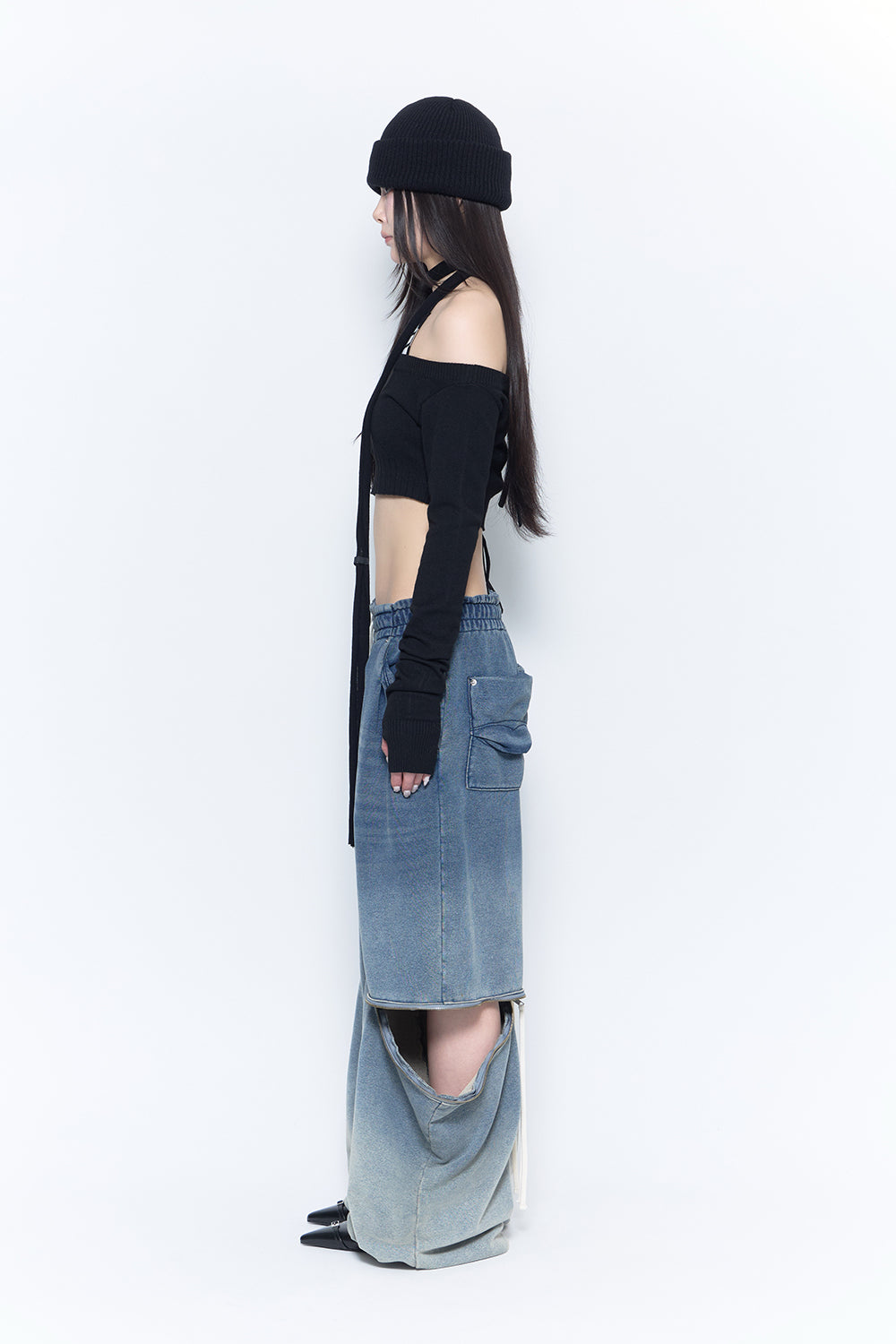 zip contour sweat pants