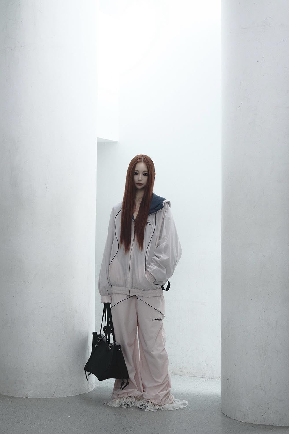 S nylon jersey pants lace