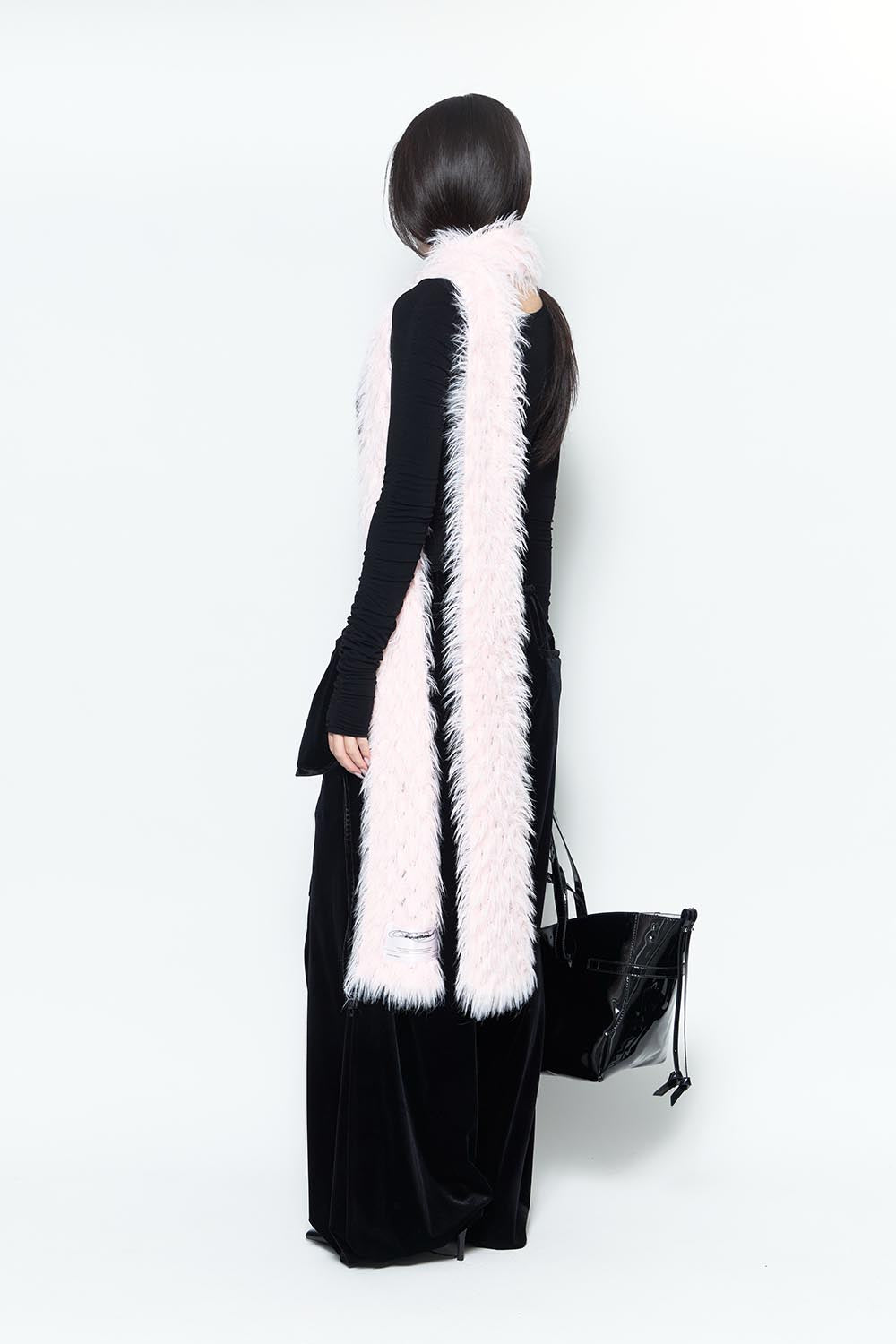 theredthread S fuzzy scarf pink ザレッドスレッド 小物
