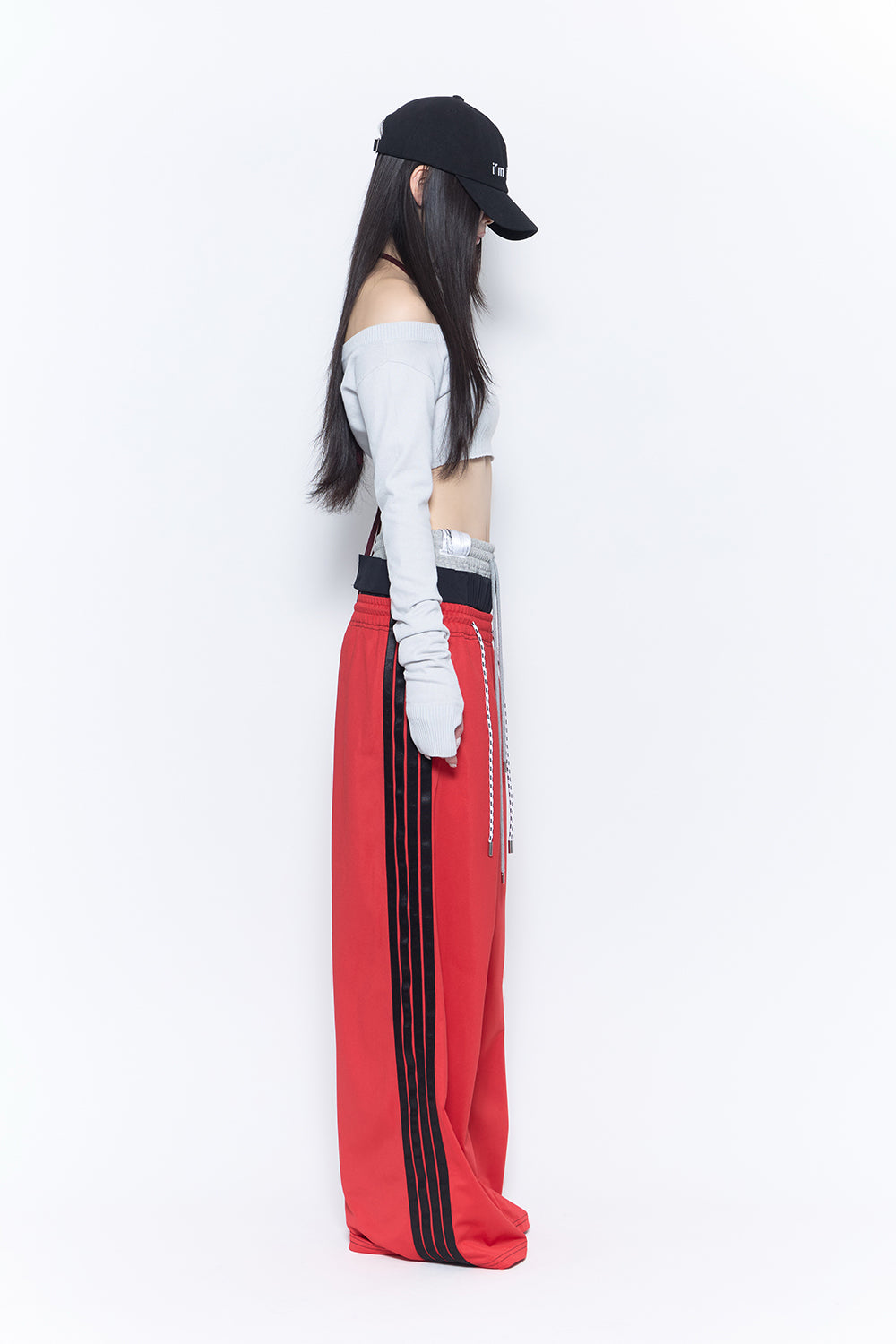 THEREDTHREAD / ザレッドスレッド】layered track pants