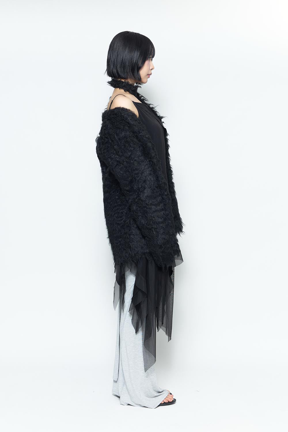 S script layered skirt pants