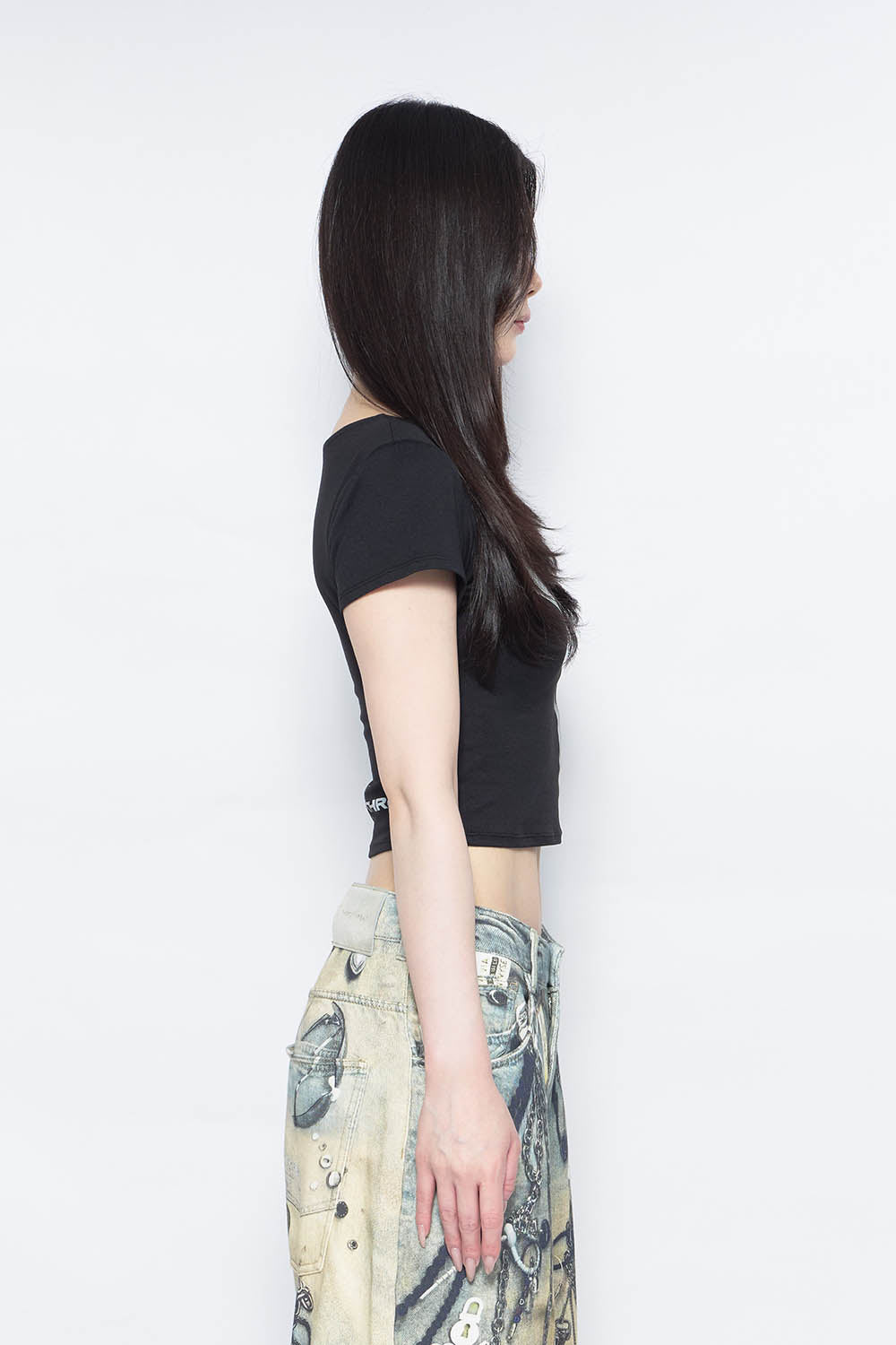 S symbol bold print T-shirt