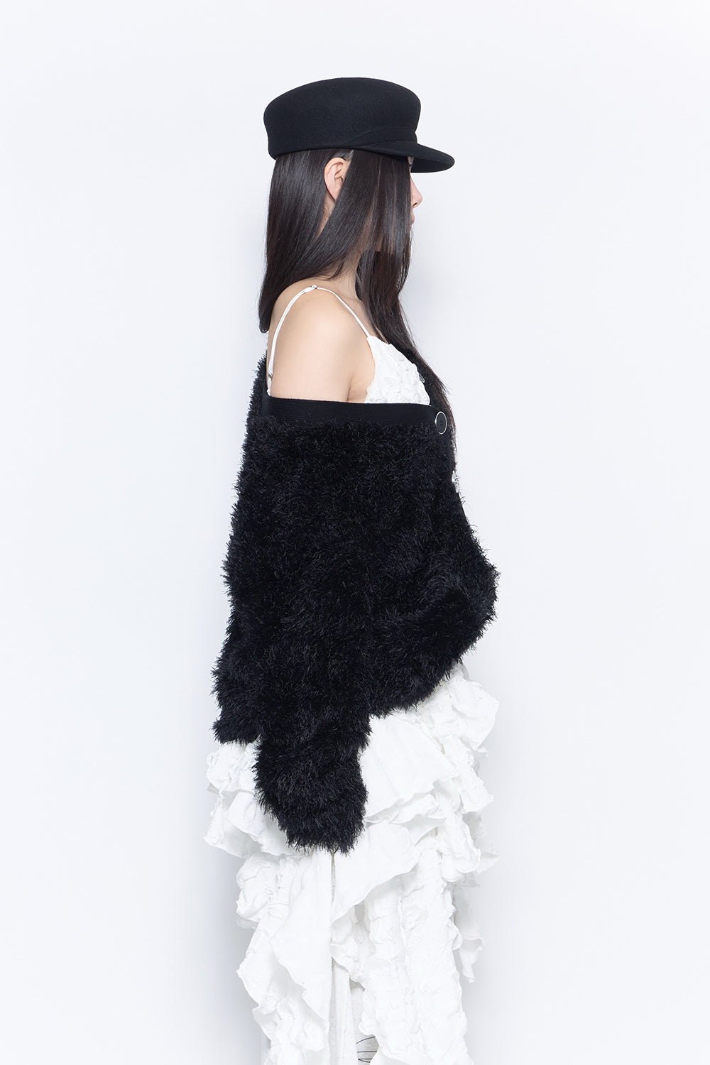 basic shaggy cardigan