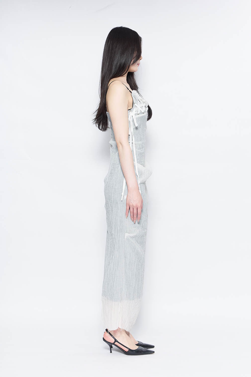 は*様 THEREDTHREAD S lace up camisole dres THEREDTHREAD / ザレッドスレッド】S lace up camisole dress