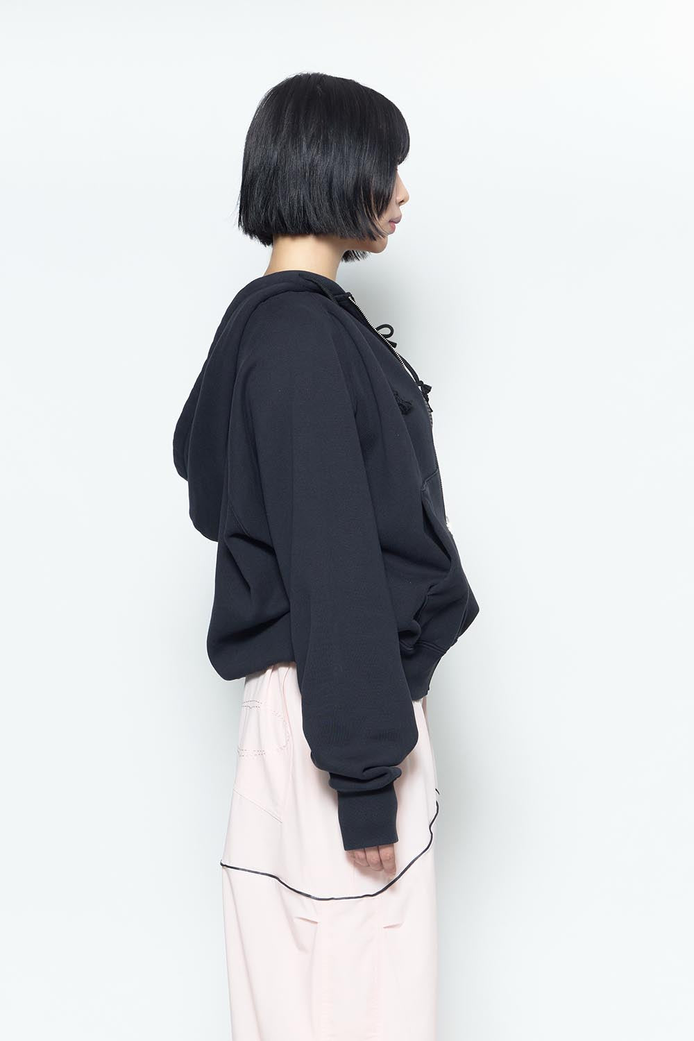 S fleece zip up hoodie