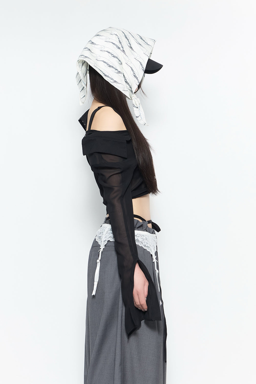 THEREDTHREAD / ザレッドスレッド】metal trim shirt