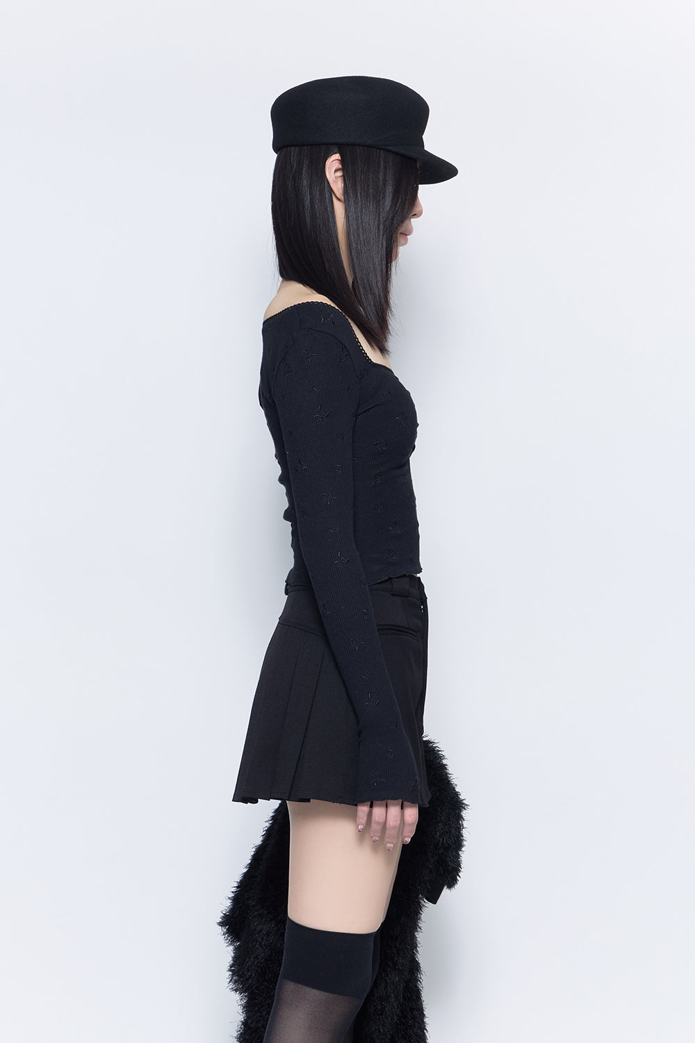 theredthreadトップス THEREDTHREAD / ザレッドスレッド】embroidery thermal tops