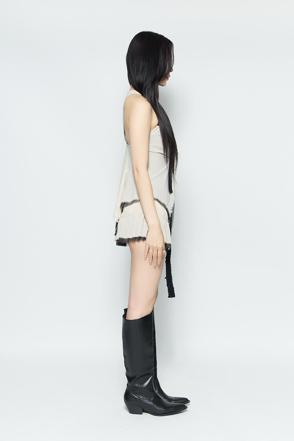 スカート Theredthread S half mini skirt bug check THEREDTHREAD / ザレッドスレッド】S half mini skirt bug check