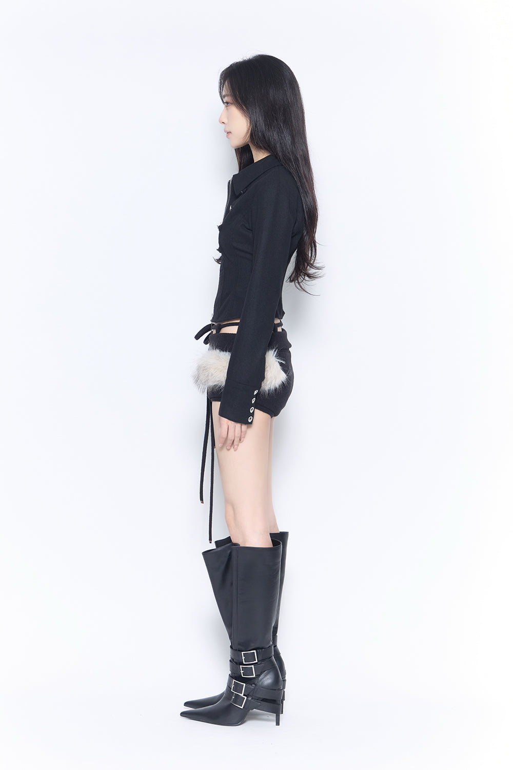 script knit shorts
