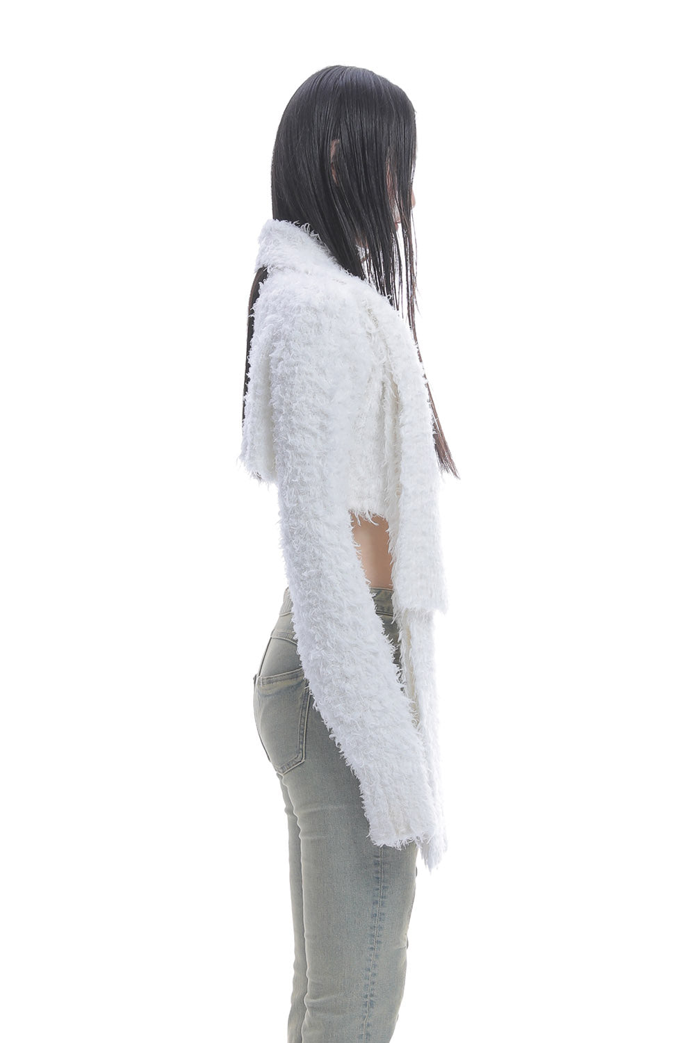 S tail cardigan cropped