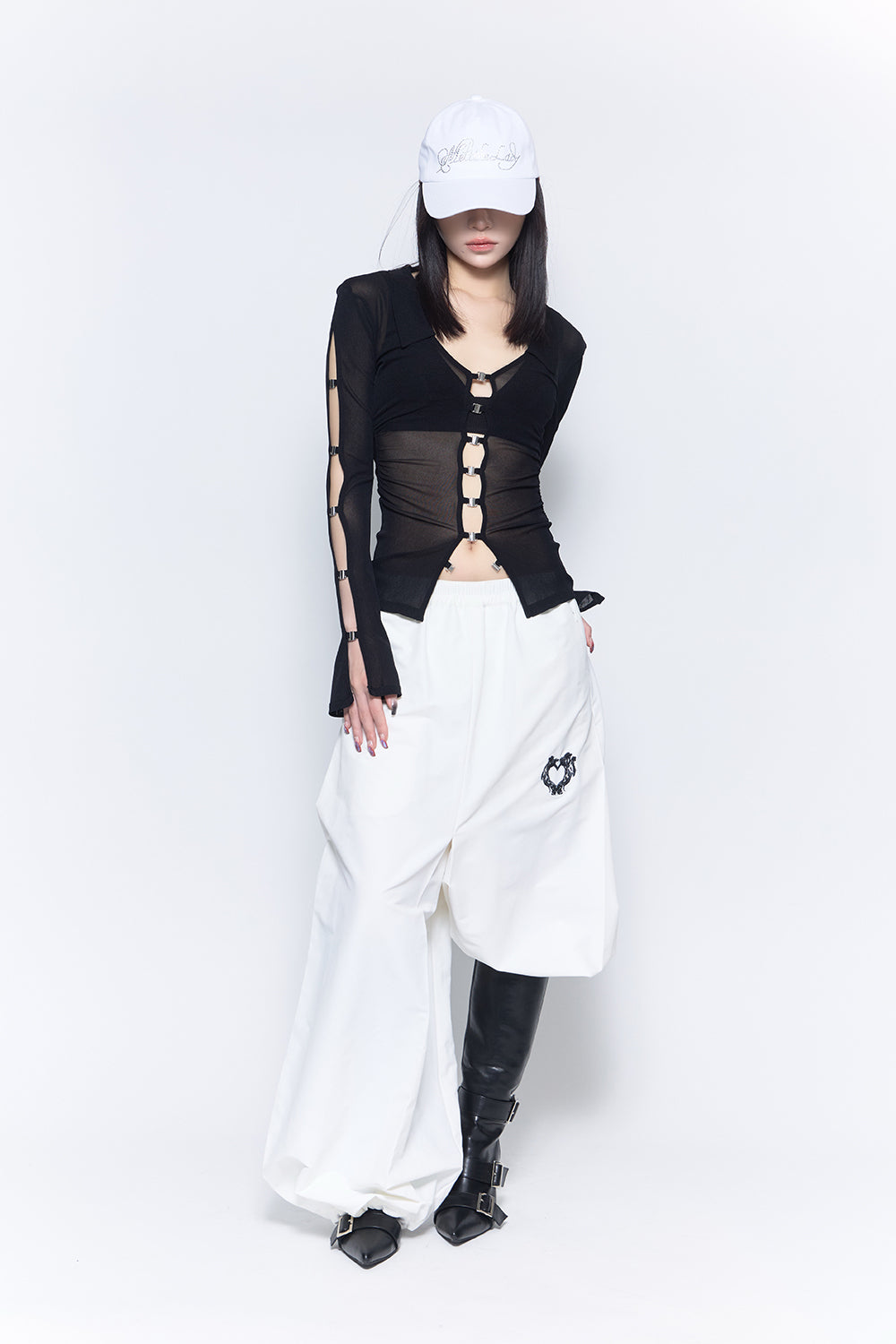gothic wide pants