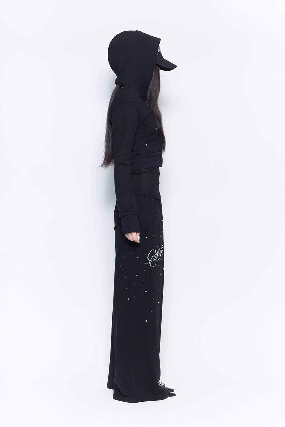 logo gradation pants