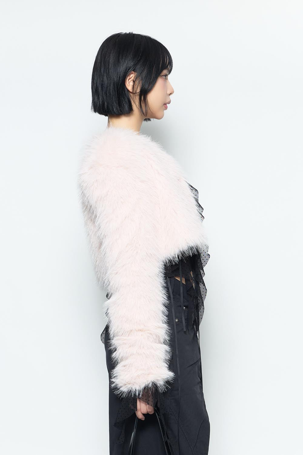 S fur jacket short