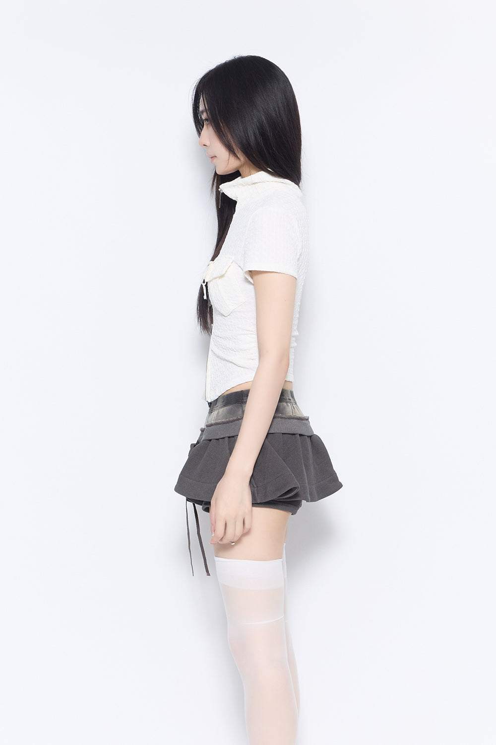 w zip garter tops
