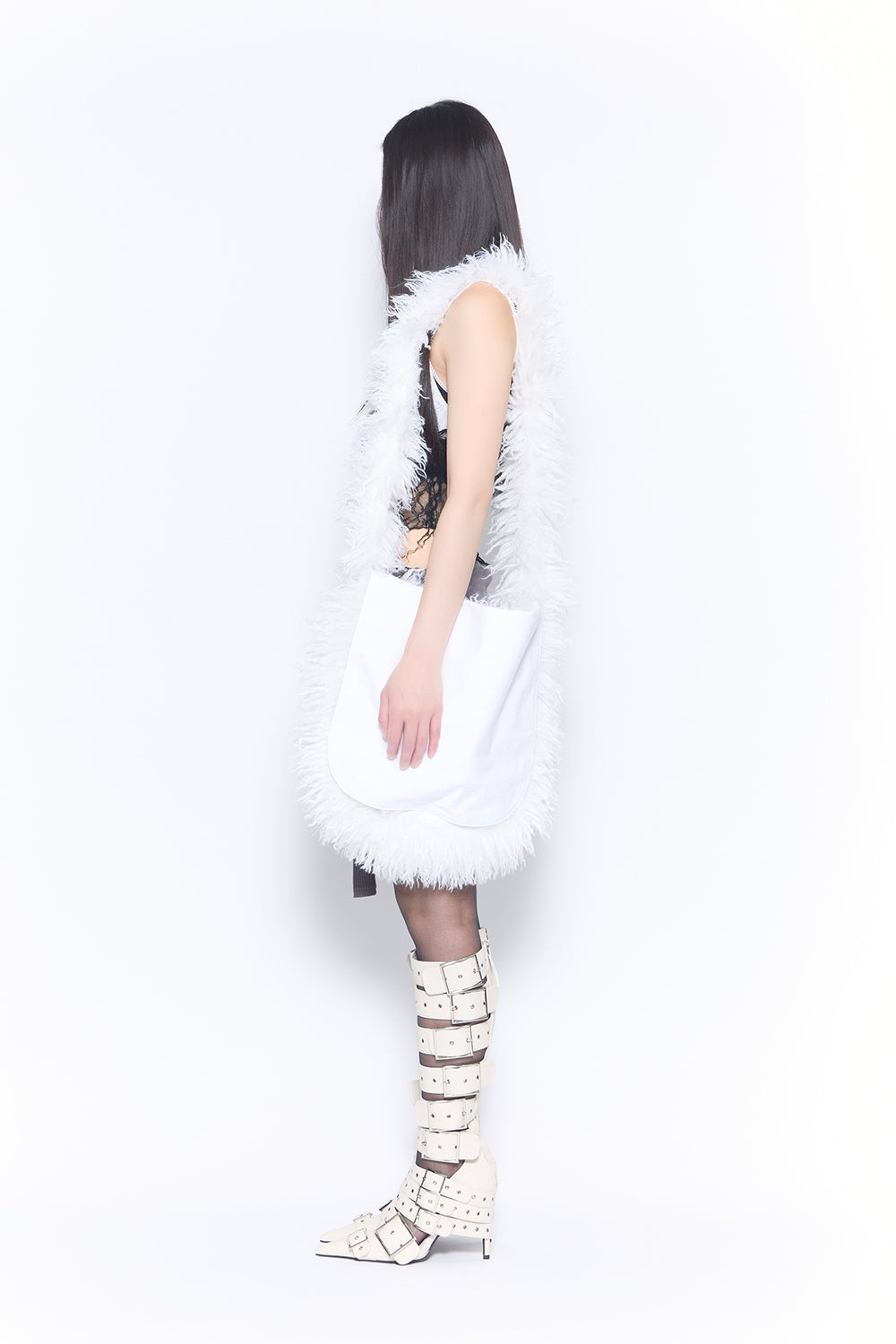 veil layered skirt mini