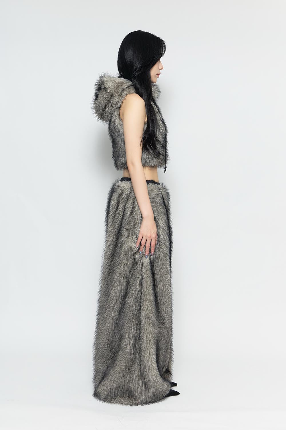S flip fur pants