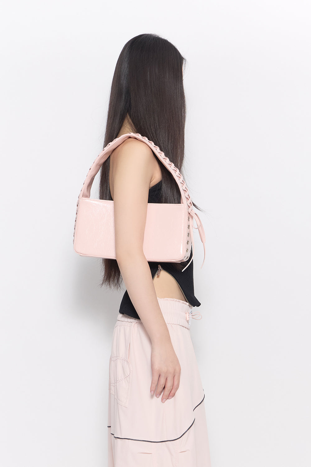 THEREDTHREAD / ザレッドスレッド】corset laced bag