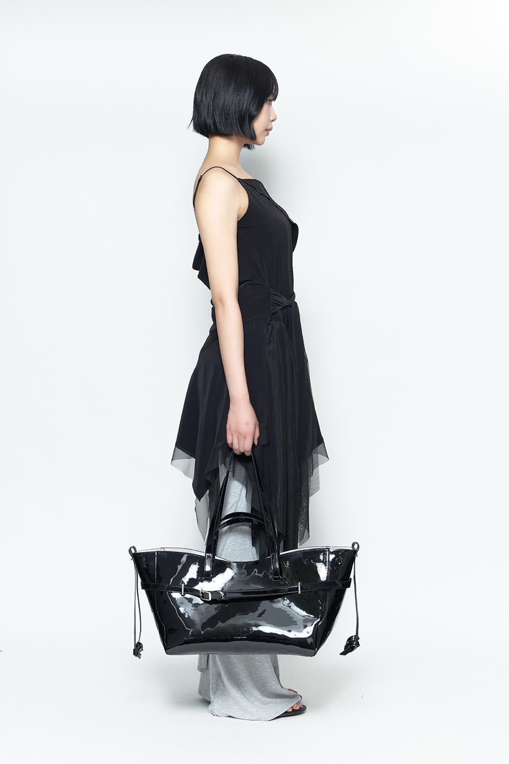ワンピース theredthred bicolor knit dress THEREDTHREAD / ザレッドスレッド】S bicolor knit dress