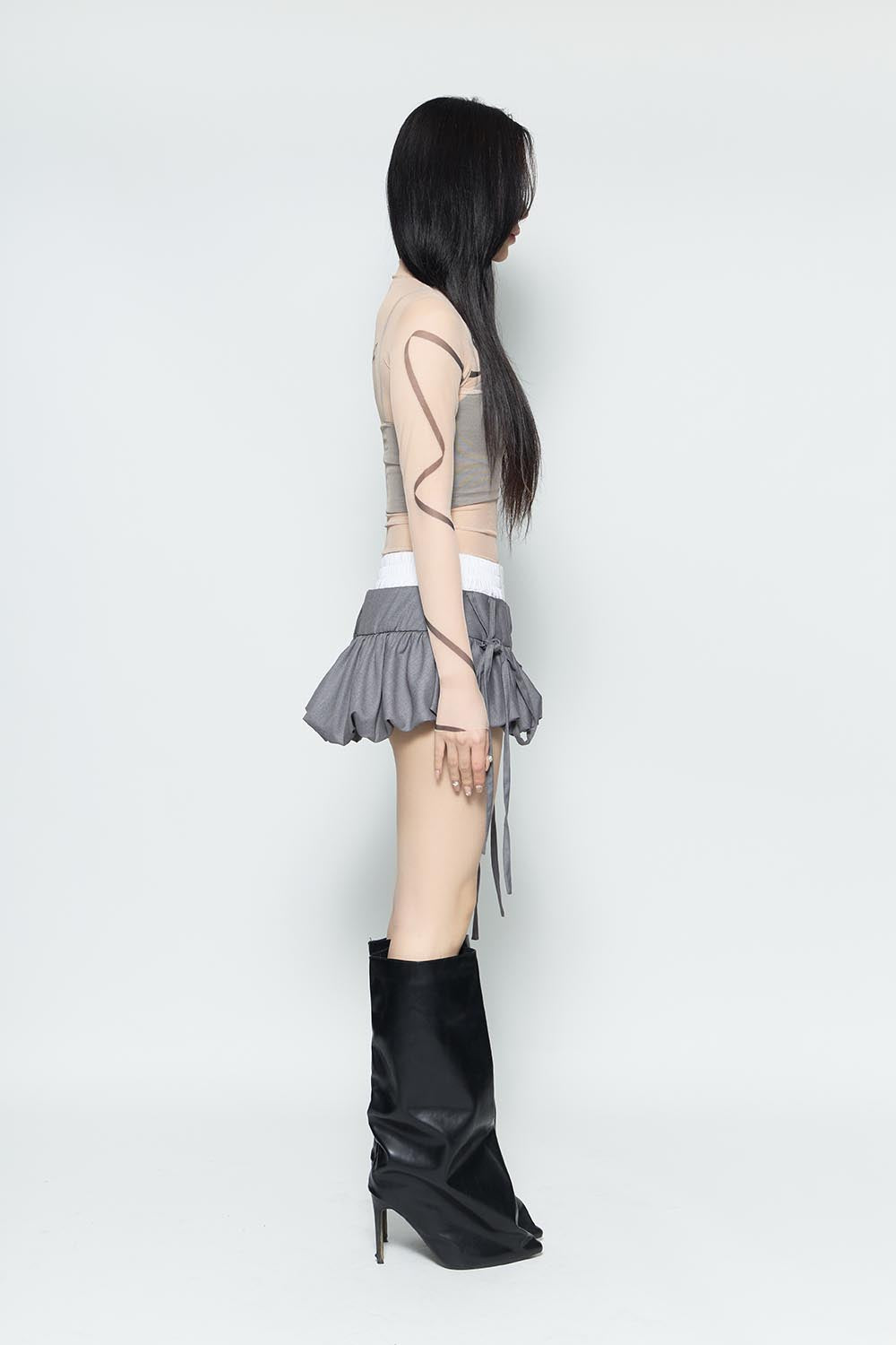 スカート Theredthread S ring balloon skirt THEREDTHREAD / ザレッドスレッド】S ring balloon skirt