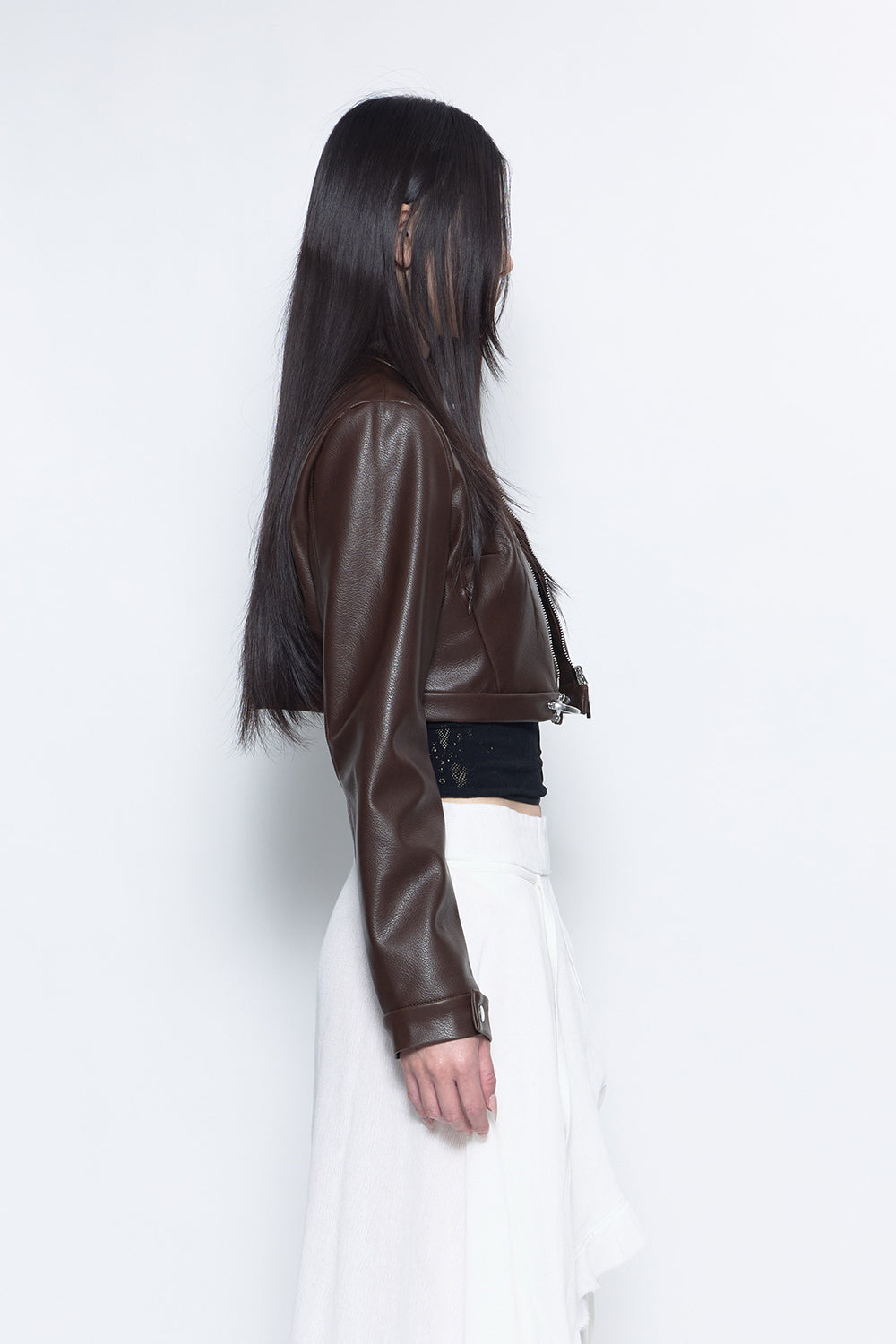 S urban leather cropped