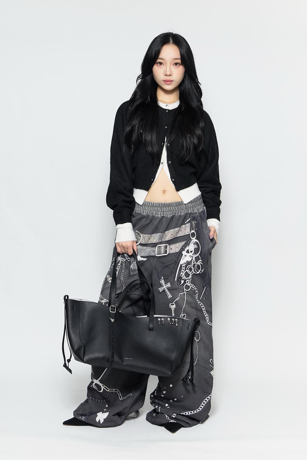 S heart tote bag large